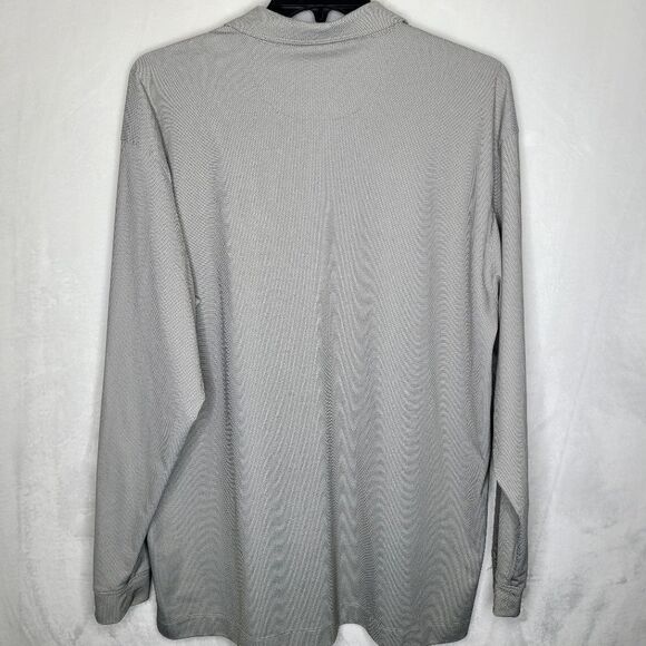 Tiger Woods Gray Quarter-Zip Long Sleeve Shirt Size XL - Picture 7 of 8